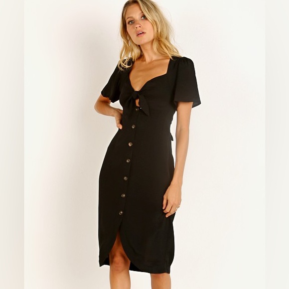 Astr Dresses & Skirts - ASTR the Label Cole Midi Dress with tie Midi NWOT